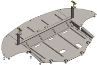 Kryt pod motor Kia Optima -- od roku v�roby 2016-
